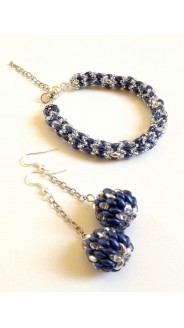 SD Csavart szett, ezüst-kék