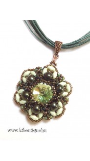 Perzsa medál, zöld-bronz