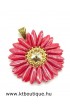 Gerbera medál, piros
