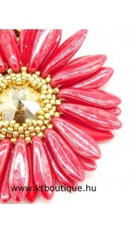 Gerbera medál, piros