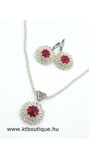 Klasszikus szett, ezüst-piros