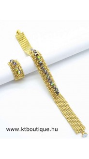 Swaro peyote szett, arany-vitrail medium