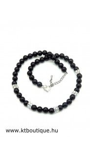 Ásványos nyaklánc ónix