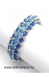Mini Shérazade karkötő, kék-ezüst