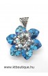 Csillagvirág medál, bermuda blue