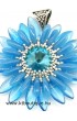 Gerbera medál, kék mix